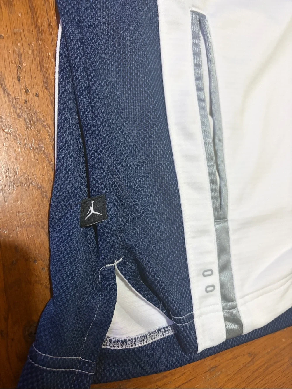 Jordan White & Navy Lightweight Full-Zip Jacket